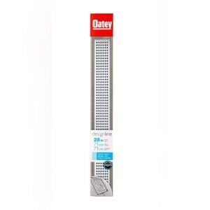 Oatey 28 inch Ss Linear Drain Square Grate - NEW